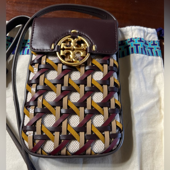 Tory Burch Basketweave Phone Crossbody NEW - Picture 5 of 8